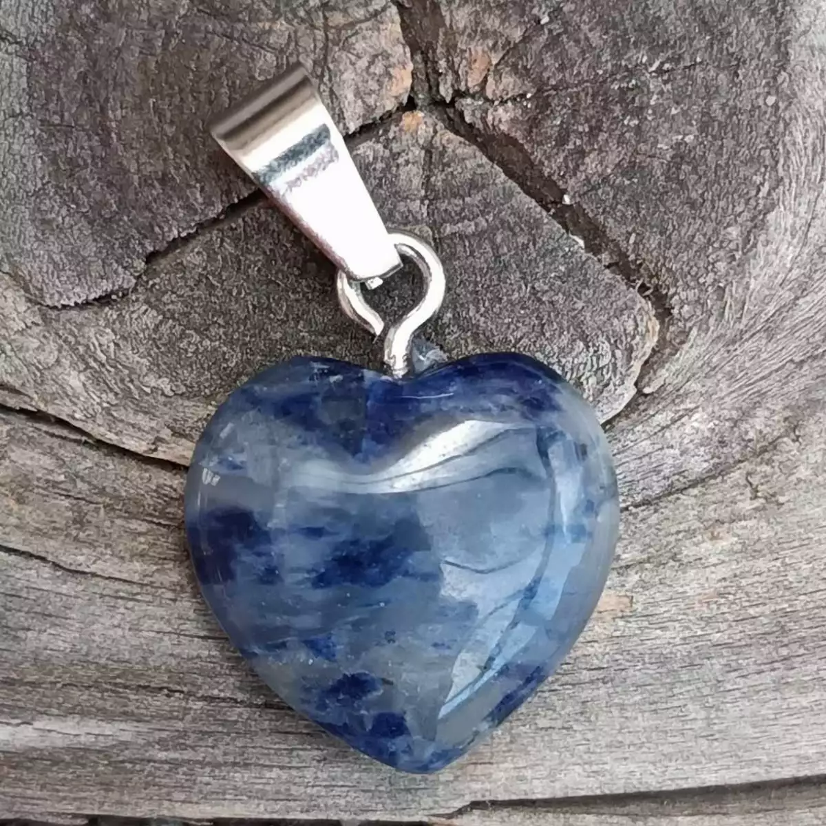 Pendentif Cœur Sodalite